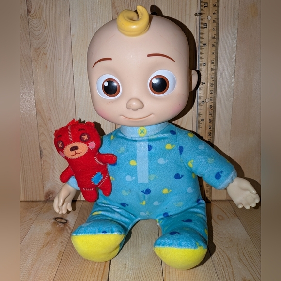 cocomelon Blue and Yellow Kids Toy Doll with Red Plush - Picture 1 of 5